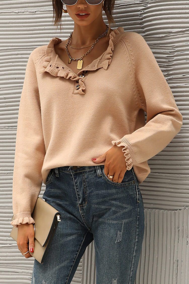 Long-Sleeve-Button-Down-Crew-Neck-Ruffle-Knit-Pullover-Sweater-Tops-PRETTYGARDEN-1636338226