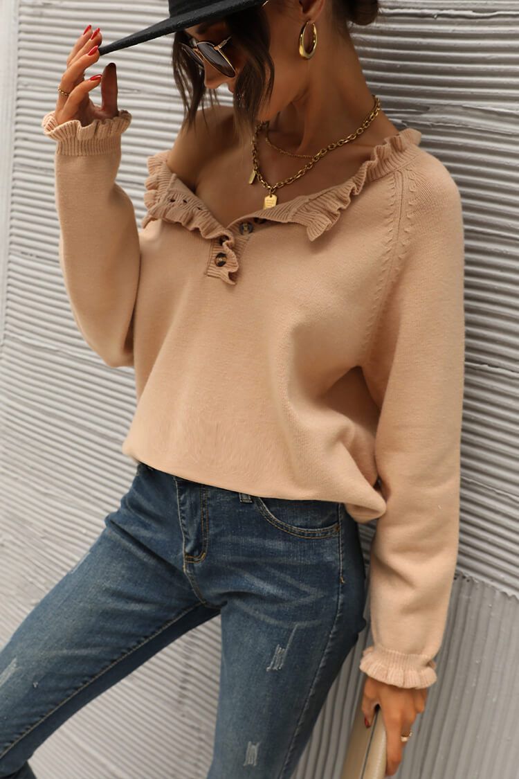 Long-Sleeve-Button-Down-Crew-Neck-Ruffle-Knit-Pullover-Sweater-Tops-PRETTYGARDEN-1636338231